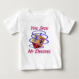 私のDreidelを回します ベビーTシャツ