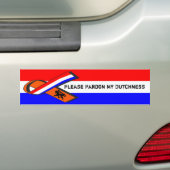 私のDutchnessを赦免して下さい バンパーステッカー (車上)