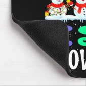 私のEseスノーミー先生のクリスマスGIF マウスパッド (コーナー)