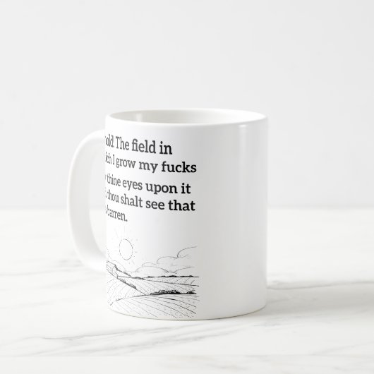 私のF.Cksコーヒーマグを育てる畑を見なさい コーヒーマグカップ (正面左)