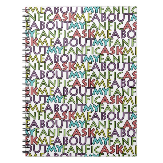 私のFanficについて私に尋ねて下さい ノートブック (正面)