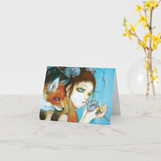 私のFrenemiesのメッセージカード カード (黄色い花)