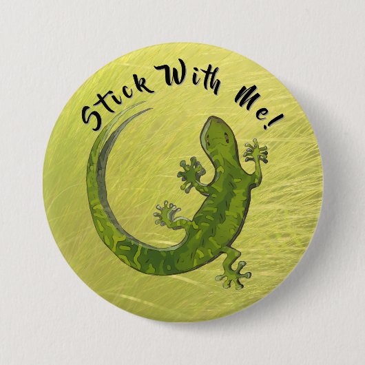 私のgeckoに固執 缶バッジ (正面)