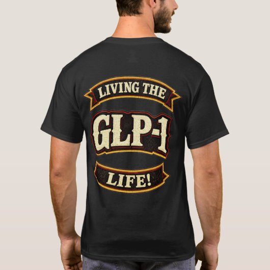 私のGLP-1が大好き/GLP-1ライフを楽しもう Tシャツ (裏面)