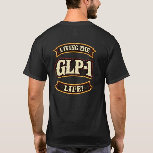 私のGLP-1が大好き/GLP-1ライフを楽しもう Tシャツ (裏面)