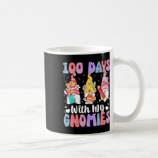 私のGnomiesと100の日100日の学校Teache コーヒーマグカップ (右)