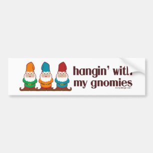 私のGnomiesのHangin バンパーステッカー