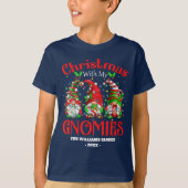 私のGnomies家族のクリスマスと最後のクリスマス Tシャツ (正面)