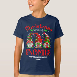 私のGnomies家族のクリスマスと最後のクリスマス Tシャツ
