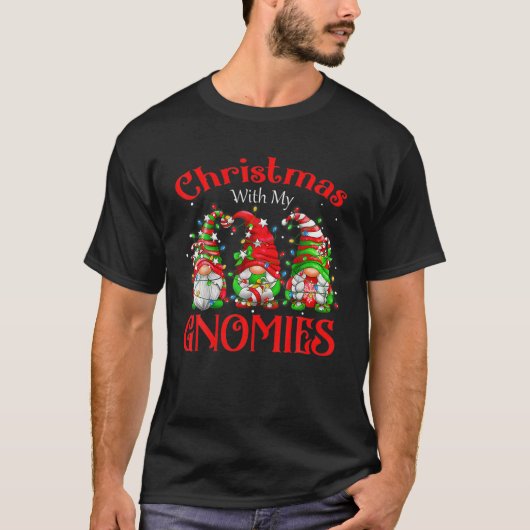 私のGnomies家族の一致するクリスマスクリスマスPaj Tシャツ (正面)