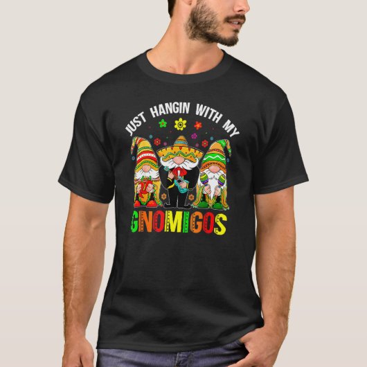 私のGnomigos 3メキシコ格言Cinco De Tシャツ (正面)