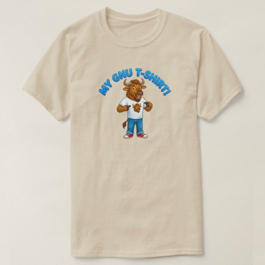 私のgnu Tシャツ (デザイン正面)
