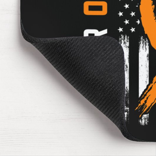 私のgodfather白血病がん認識度にオレンジ マウスパッド (コーナー)