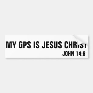 私のGPSはイエス・キリストジョン14:6です バンパーステッカー
