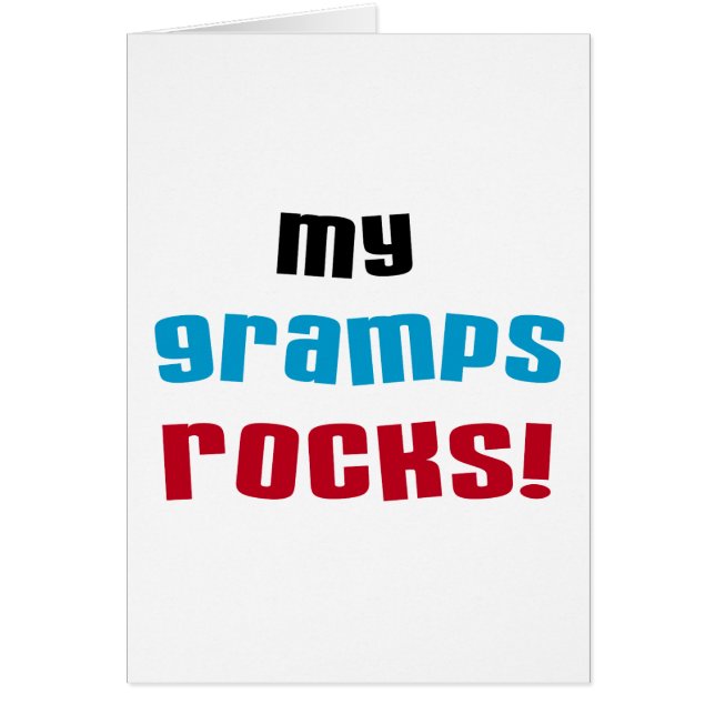 私のGrampsはTシャツおよびギフトを揺すります (正面)