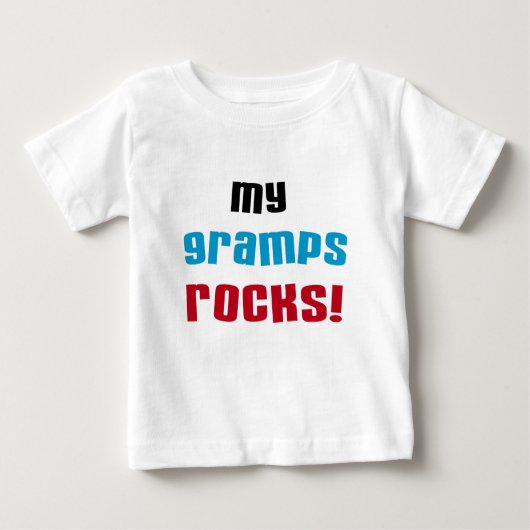 私のGrampsはTシャツおよびギフトを揺すります ベビーTシャツ (正面)
