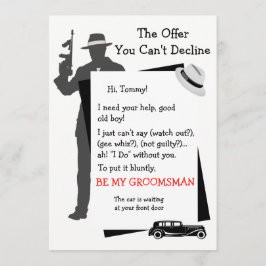 私のgroomsmanがあなたが拒否できない提供している 招待状