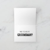 私のGroomsmanカードの提案を行う カード (内部)