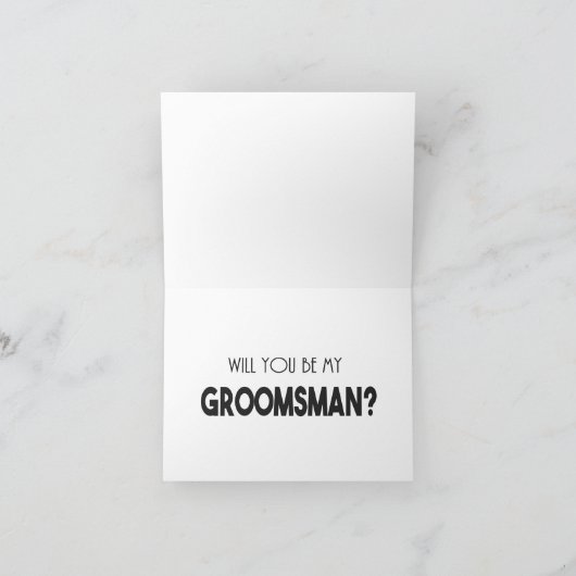 私のGroomsmanカードの提案を行う カード (内部)