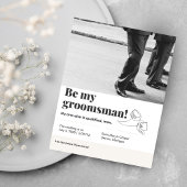 私のGroomsman 8.5インチx 11インチの紙シート
