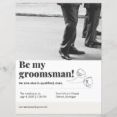 私のGroomsman 8.5インチx 11インチの紙シート (正面)