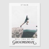 私のGroomsman Minimalist写真にモダンなる (正面)