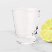 私のGroomsman Minimalist写真にモダンなる ショットグラス (左)