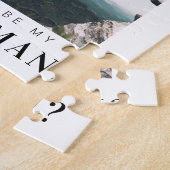 私のGroomsman Minimalist写真にモダンなる ジグソーパズル (側面)