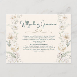 私のGroomsmen – 提案 ポストカード