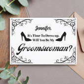 私のgroomswoman retroスクリプトの提案を行う 招待状