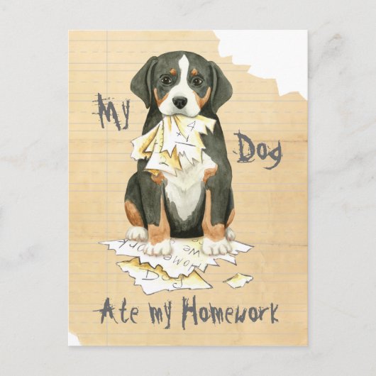 私のGSMD食べの宿題 ポストカード (正面)