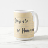 私のGWP私の食べ宿題コーヒーマグ コーヒーマグカップ (正面右)