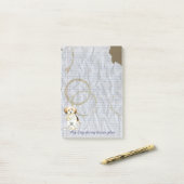 私のHavaneseは私のレッスン・プランを食べました ポストイット (デスク上)