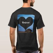 私のheart湖地区Cumbriaイギリスを去りました Tシャツ (裏面)