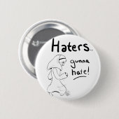 私のHijab-ボタンのサイズの嫌悪症のGunnaの憎悪! 缶バッジ (正面&裏面)
