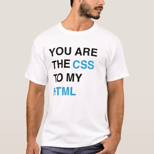 私のHTMLへCSSです Tシャツ (正面)