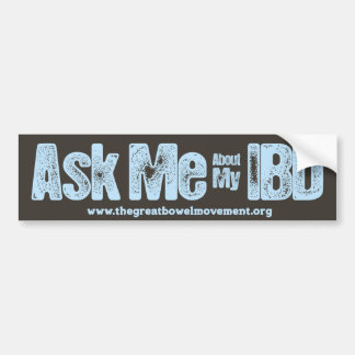 私のIBDのバンパーステッカーについて私に尋ねて下さい バンパーステッカー