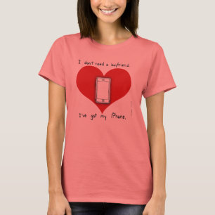 私のiPhoneのボーイフレンド Tシャツ