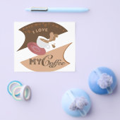 私のJavaが大好き！レトロなコーヒー チラシ (シングル)