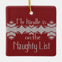 私のKindleはいたずらリスト入り – クリスマス柄セーター セラミックオーナメント