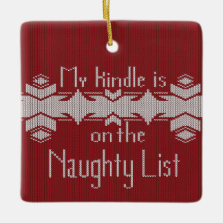 私のKindleはいたずらリスト入り – クリスマス柄セーター セラミックオーナメント