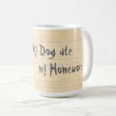 私のKooikerは私の宿題を食べました コーヒーマグカップ (正面右)