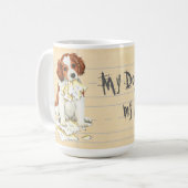 私のKooikerは私の宿題を食べました コーヒーマグカップ (正面左)