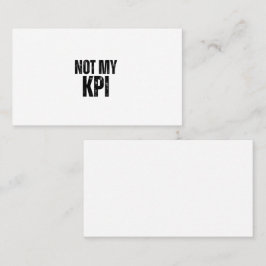 私のKPIではない ミニマル プロフェッショナル ビジネスカード
