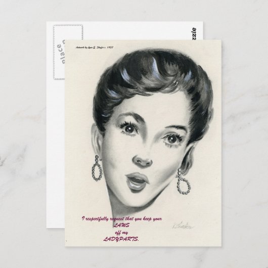 私のLADYPARTSの郵便はがきを離れてあなたの法律を保って下さい ポストカード (正面/裏面)