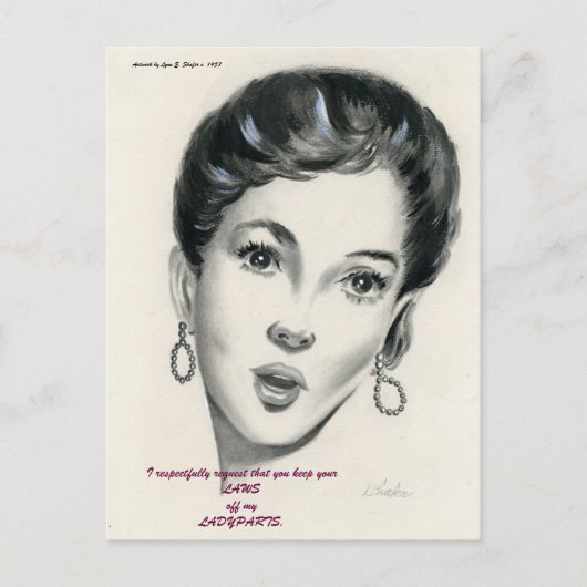 私のLADYPARTSの郵便はがきを離れてあなたの法律を保って下さい ポストカード (正面)