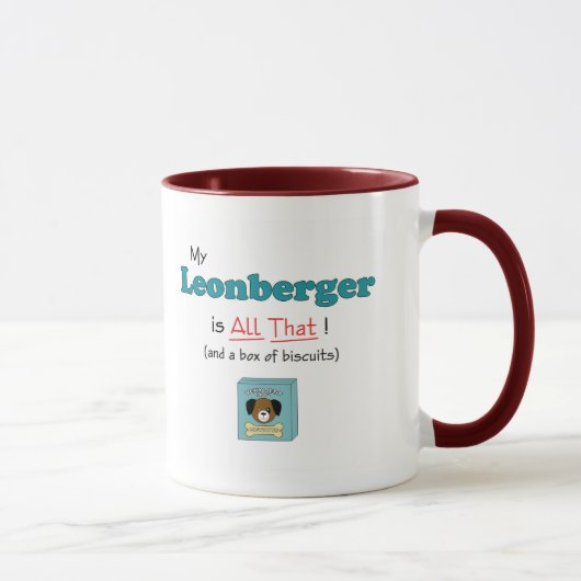 私のLeonbergerはすべてそれです! マグカップ (右)