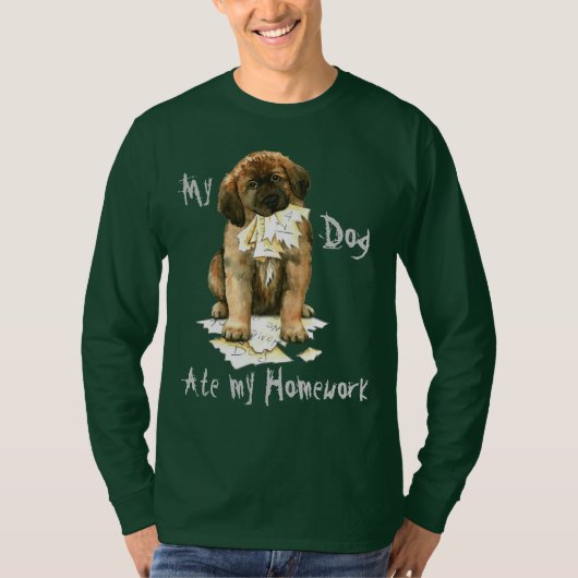 私のLeonbergerは私の宿題を食べました Tシャツ (正面)