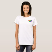 私のLGBTのハート Tシャツ (正面フル)