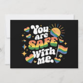 私のLGBTレインボーゲイ 招待状 (正面)